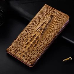 Crocodile Head Genuine Flip Leather Case For DOOGEE V30 V Max S100 S89 S98 S96 GT S99 X96 X97 X98 Pro Phone Wallet Cover