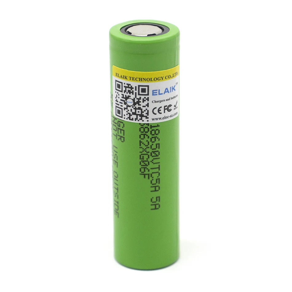 Bateria de iões de lítio para Kamera Taschenlampen, 18650, VTC5, 2600mAh, 3,7 V, 6pcs