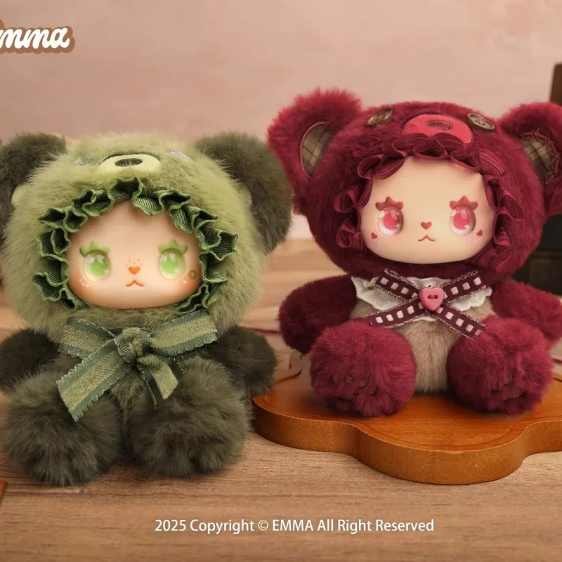 حقيقية جميلة إيما الدب التحالف سلسلة لطيف أفخم صندوق أعمى الفينيل الوجه دمية نموذج تزيين مُثبت لعبة صندوق غامض هدية