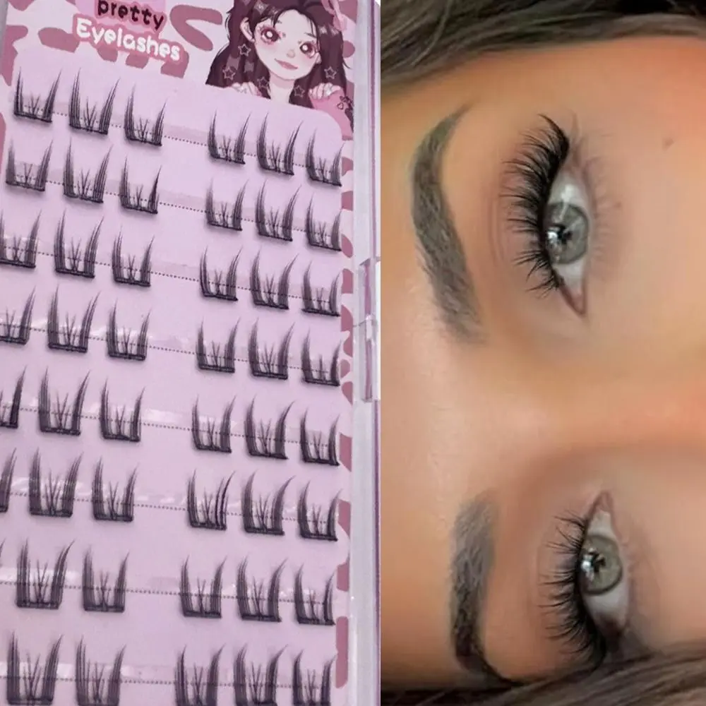 

Self Adhesive Self Adhesive Eyelashes Clusters Natural Wispy Press On Lashes Reusable No Glue Needed Self Adhesive Lash Clusters