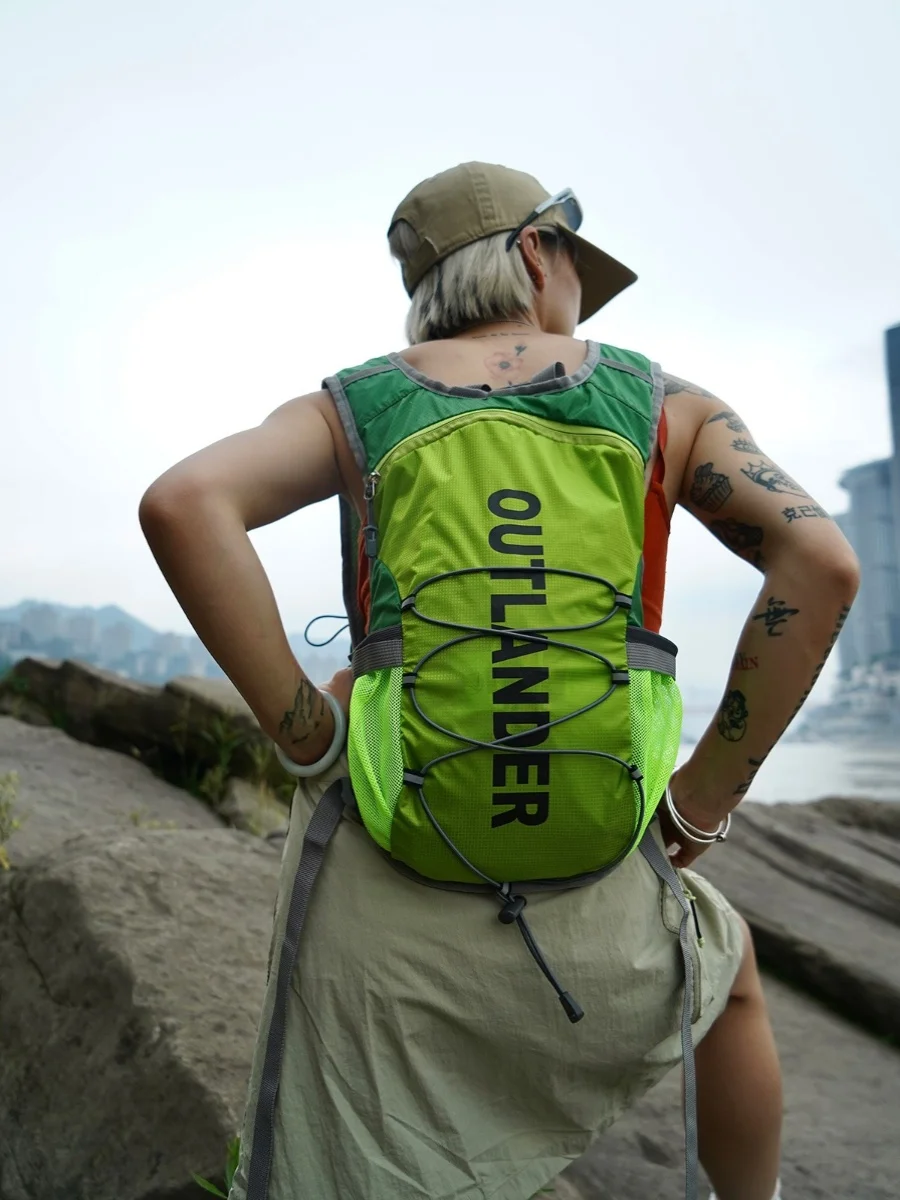 

Outdoor cross-country bag, breathable sports marathon hiking lightweight backpack
