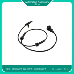 Sensor de velocidad ABS para rueda delantera de coche, accesorio de Sensor de velocidad compatible con Jaguar XE XF 2016-2023, T2H32280, T2H48446, 02T2H32280