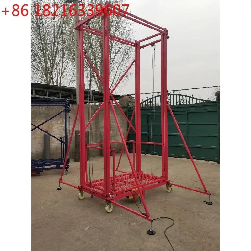 TAO YG Electric 10m Lifting Scaffolding for Wall Painting 500kg Capacity with Motor Gear Gearbox Core Components