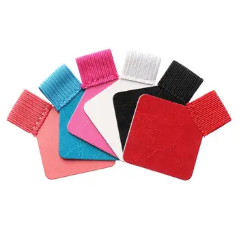 Kendinden yapışkanlı kalemlik kalem elastik döngü klipler deri renkli dizüstü kalem klip taşınabilir ofis kırtasiye aksesuar