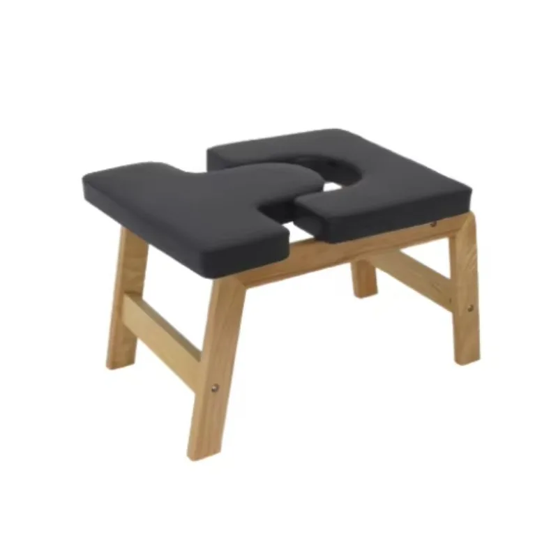 Wood Handstand Stool Wool Yoga Inversion Bench Multi-Functional Fatigue Relief Equipment for Home Gym