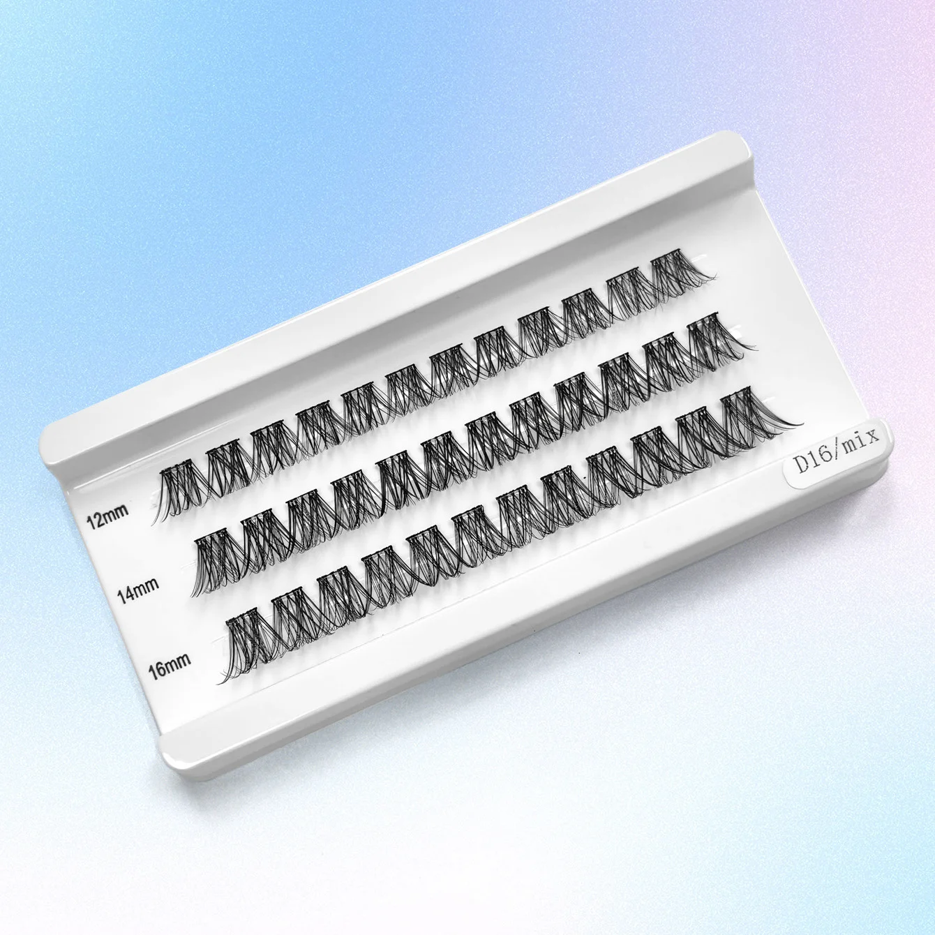 Extensiones de racimo de pestañas de 3 filas, prepegamento, racimos de pestañas, pegamento para extensiones de pestañas, pegamento fuerte para pestañas
