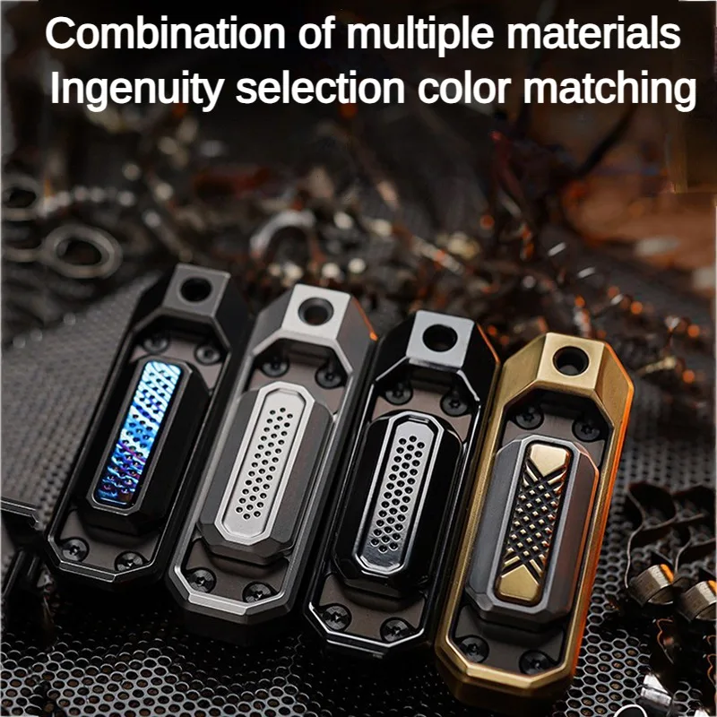 

Fingertip Spinner EDC Titanium Alloy Portable Push Card Office Decompression and Decompression Artifact Adult Metal Toy