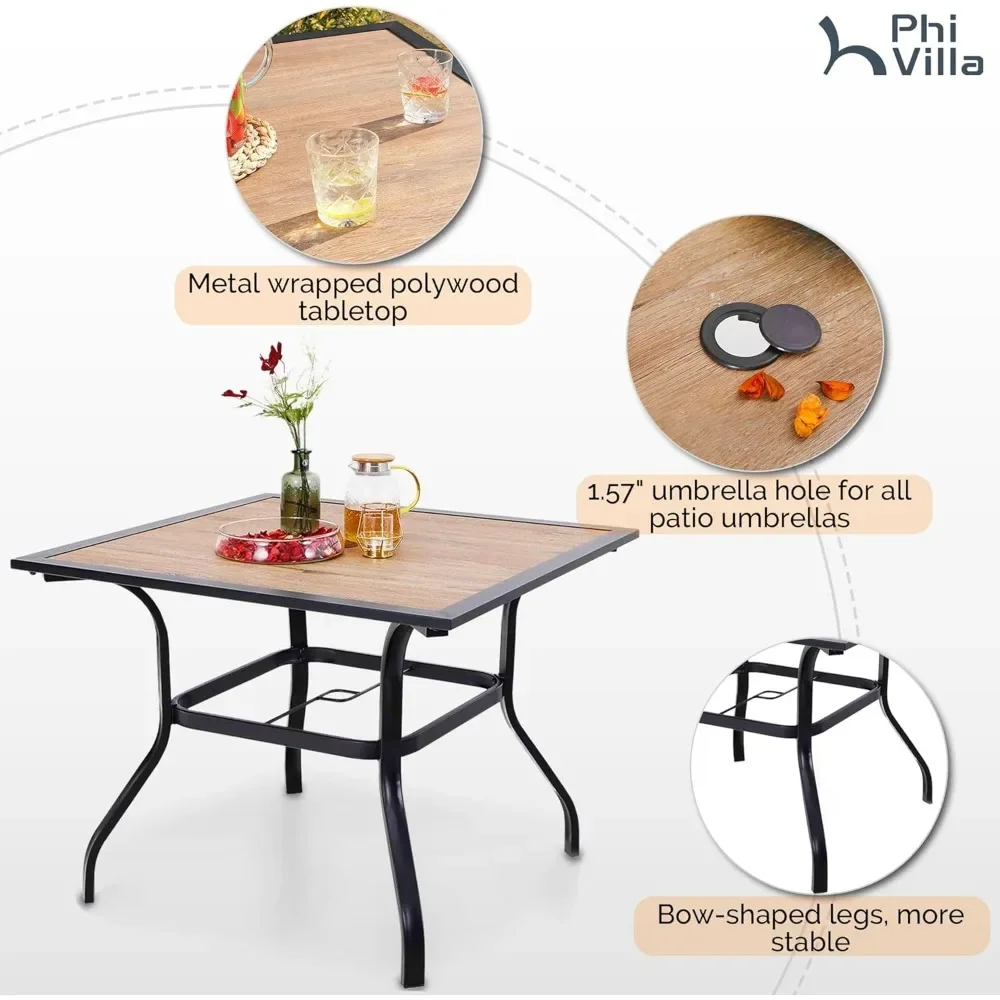 5 Piece Outdoor Dining Set for 4, 37