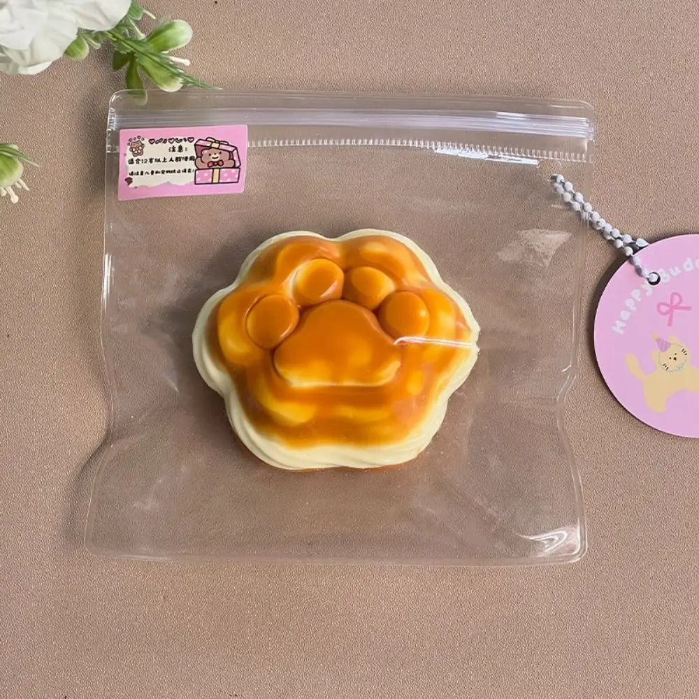 New Silicone Squeeze Cat Paw Toys Cute Soft Decompression Toy Sticky Rebound Stress Relief Relax Toys Sandwich Series