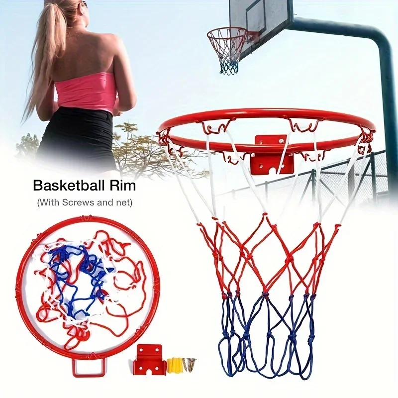 

Indoor/Outdoor Wall Mounted Basketball Hoop with Net - Durable and Versatile Sports Equipment Balones de basquetbol Score board