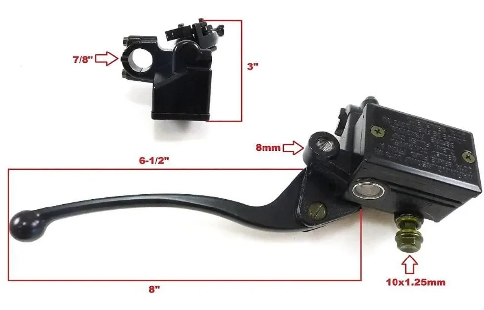 Front Brake Master Cylinder For Honda CM400 CM450 CX500 CB350 CB400 CB650 CB750 Motorcycle Replacement Brake Cylinder