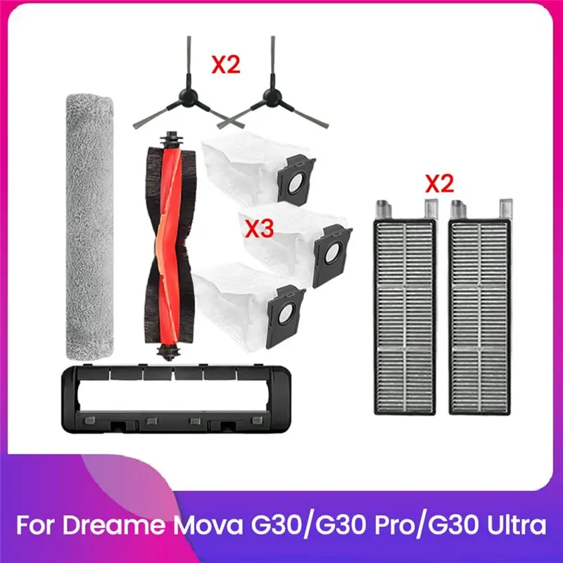 

Комплексный набор аксессуаров TAIGH из 10 предметов для Dreame Mova G30/G30 Pro/G30 Ultra - включает в себя щетки, фильтры и принадлежности для мытья полов.