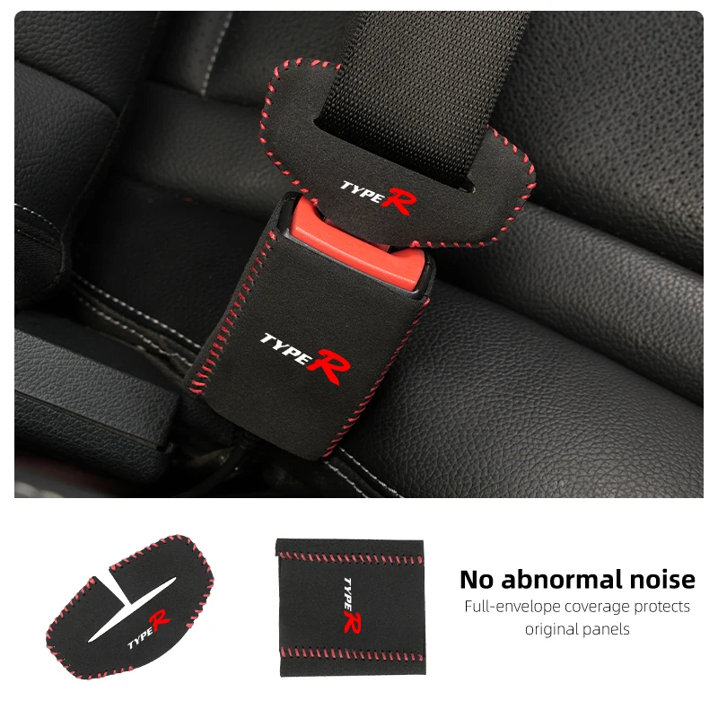 Car Accessories Seat Belt Buckle Anti-scratch Protector Cover For Honda Accord TYPE-R Civic Fit Jazz CRV BRV HRV Insight Pilot P