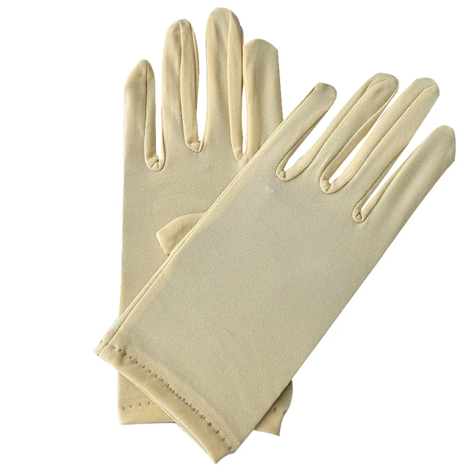 Fashion Spandex Elasticity Opera Short Gloves Solid Party Prom Etiquette Performance Props Jewelry Inspection Working Gloves - view 5
