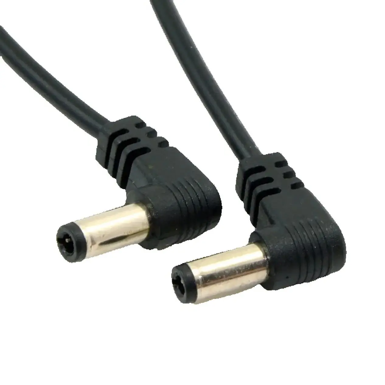 

General DC Power Cable 5.5x2.1mm 2.5mm Male to 5.5 2.1/2.5mm Male Plug 22AWG Right Angled 90 Degree 50cm/100cm/2m/3m Length Opti