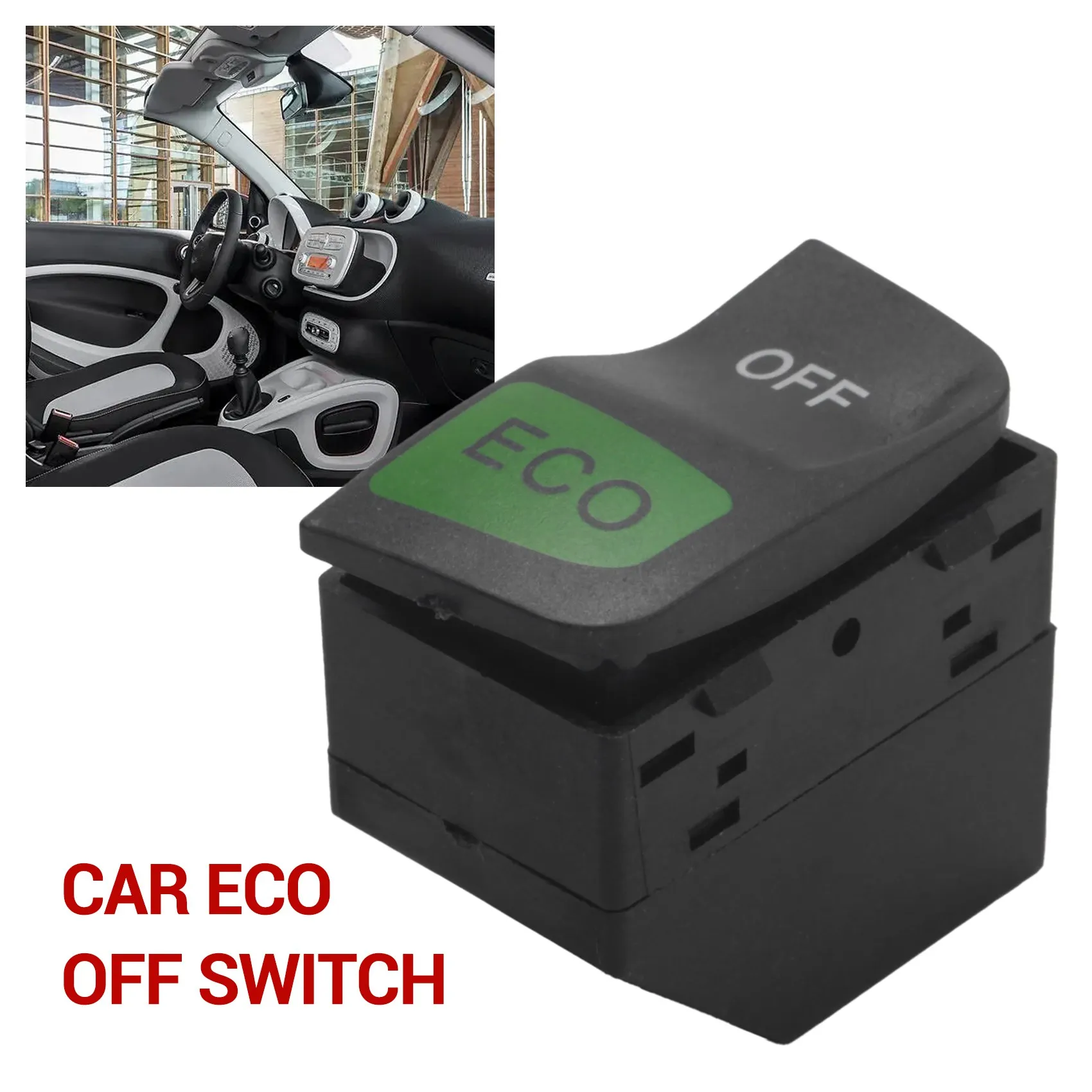 ABQB-Car Start Stop Switch ECO OFF Switch For Smart FORTWO 451 2008-2015 A4518204410 4518204410