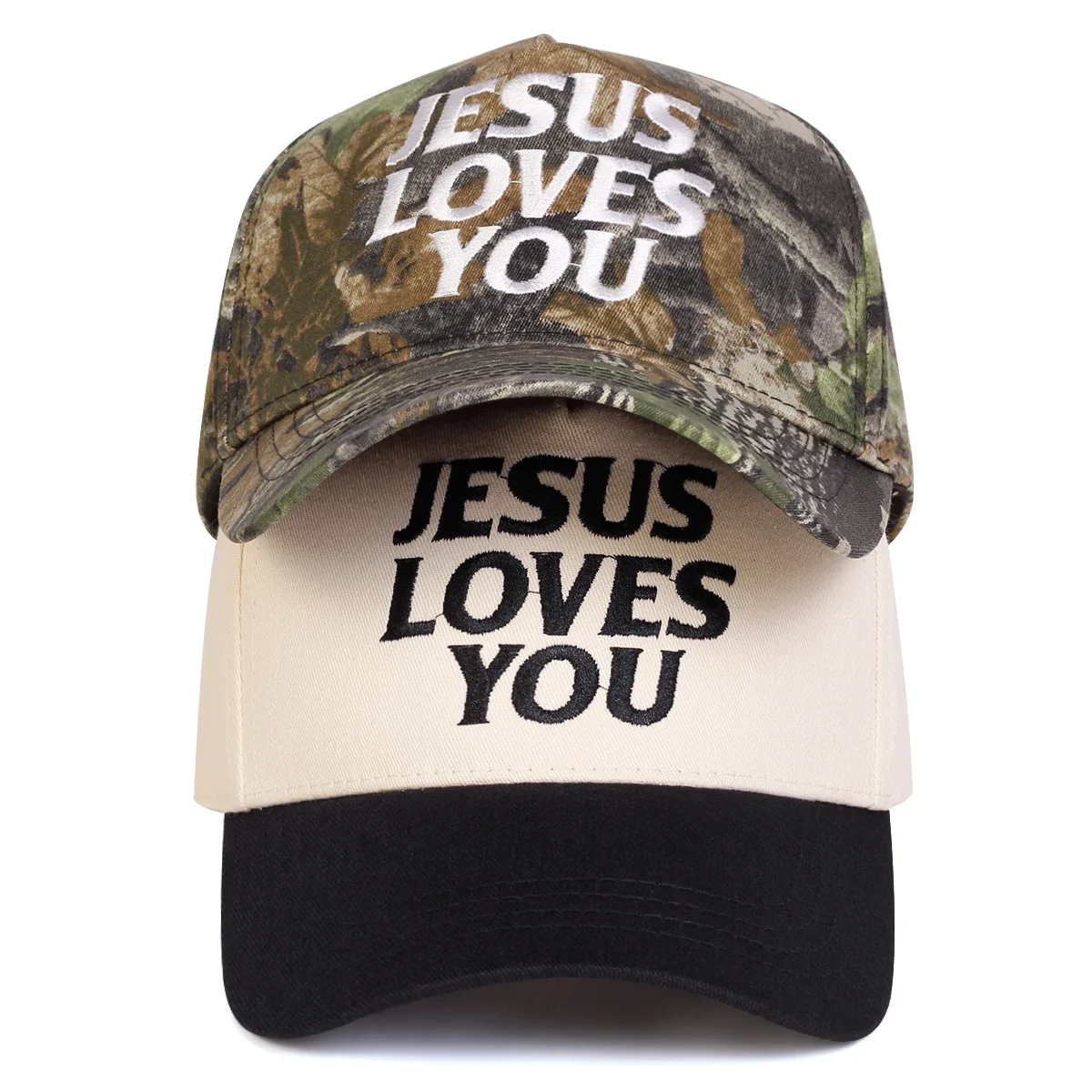 Unisex-Baseballmützen mit Stickerei „JESUS LOVES YOU“, für Frühling und Herbst, verstellbare Freizeitmützen für den Außenbereich, Sonnenschutzhut, Sportmütze