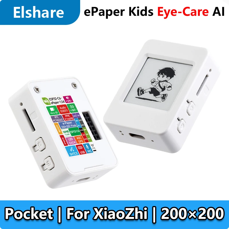 ESP32-C6 For Xiaozhi AI 1.54-inch e-Paper Ink Screen 200 × 200 1.54inch Display AIoT Development Board Deepseek