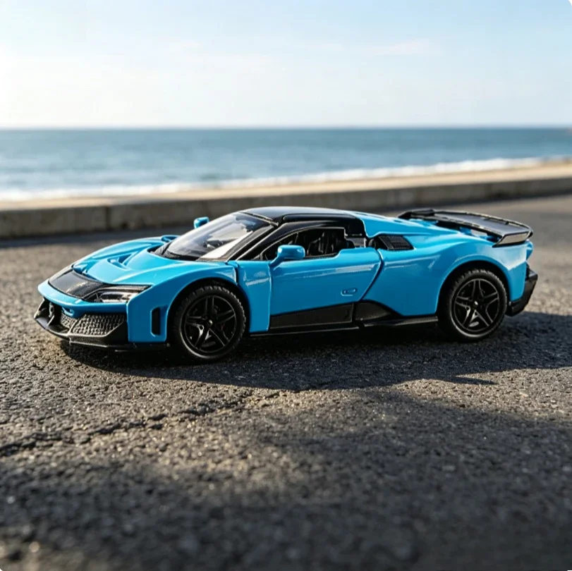 Simulation 1:24 F80 Alloy Sports Car Model Toy Wholesale Cross-border Douyin Hot Sale Alloy diacast cast car model rebound toy