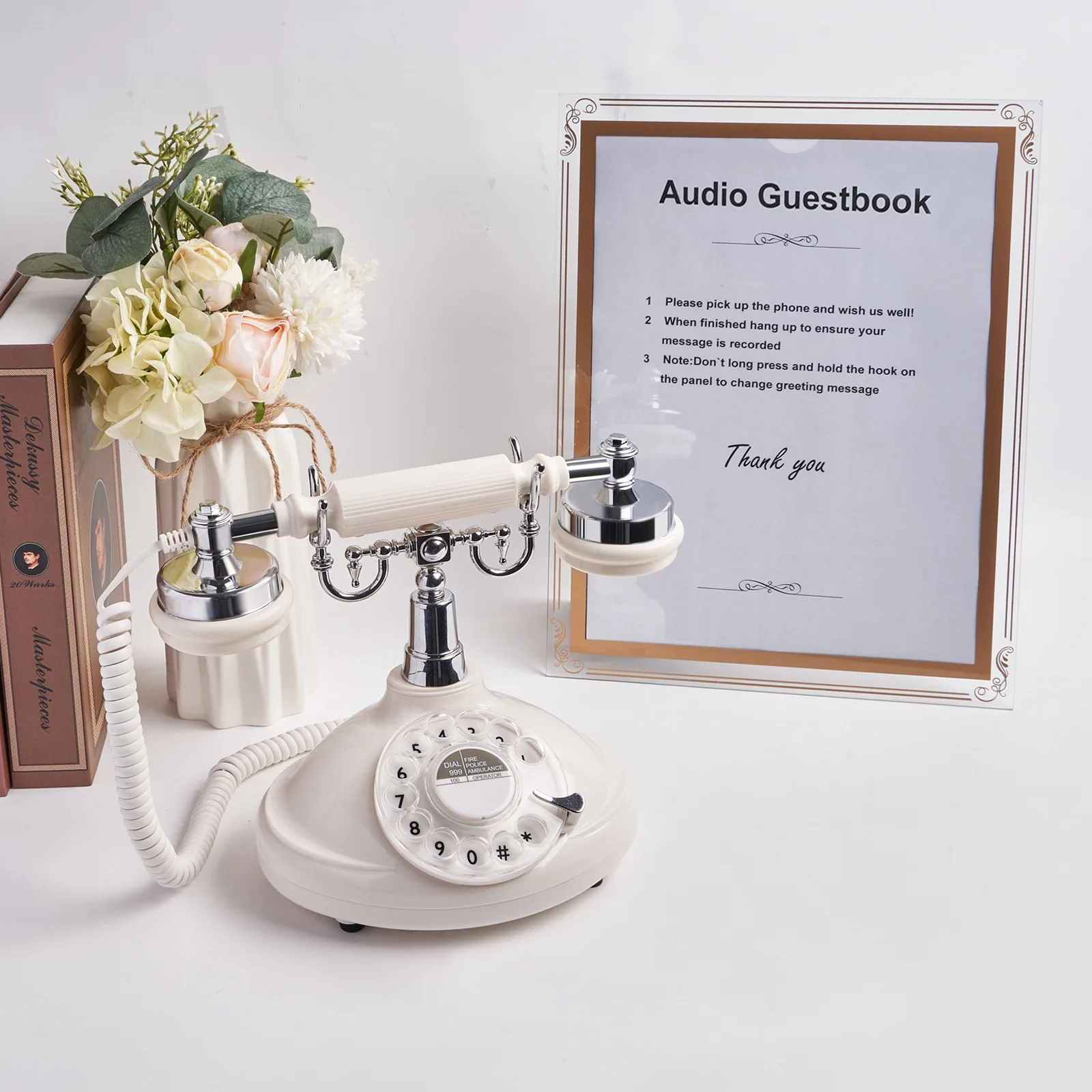 Voice recording telephone, message recording machine,vintage rotary telephone,office,hotel,vintage telephone,wedding party