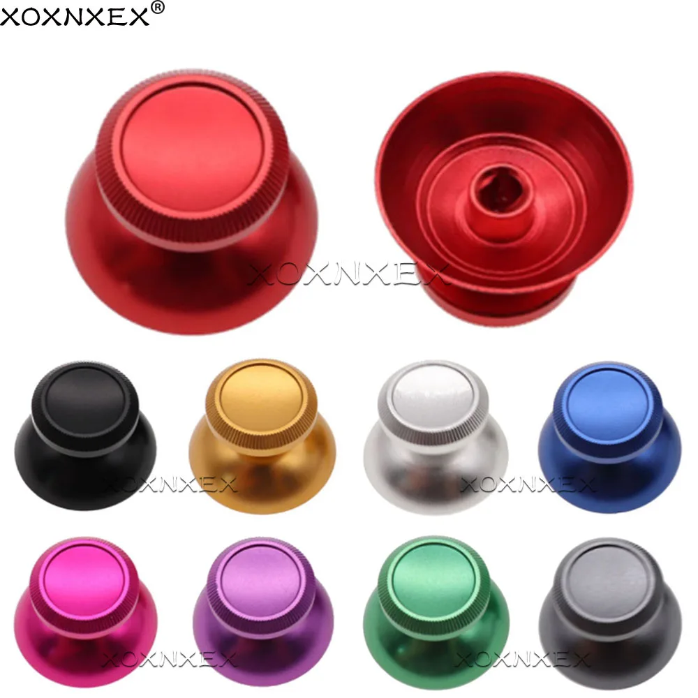 XOXNXEX-Tapa de agarre de Joystick de Metal, cubierta analógica para mando de PS4 Xbox One, reemplazo de thumbstick, 2 piezas