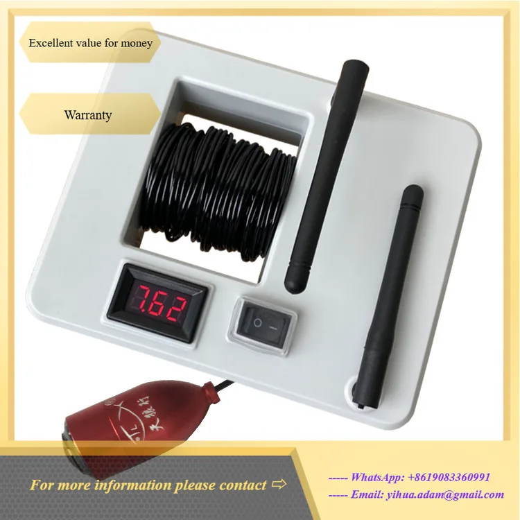 

500m Automatic Navigation Fish Fin der Camera LCD Display IP68 Waterproof Long-Distance Wireless Remote Control LED Lights