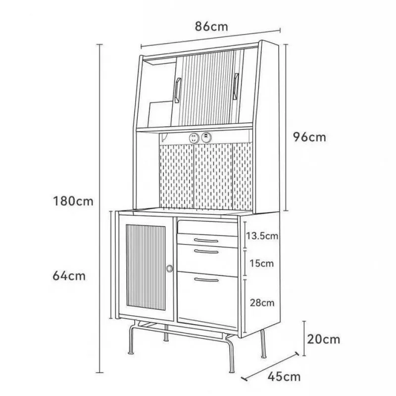 Armário de madeira maciça