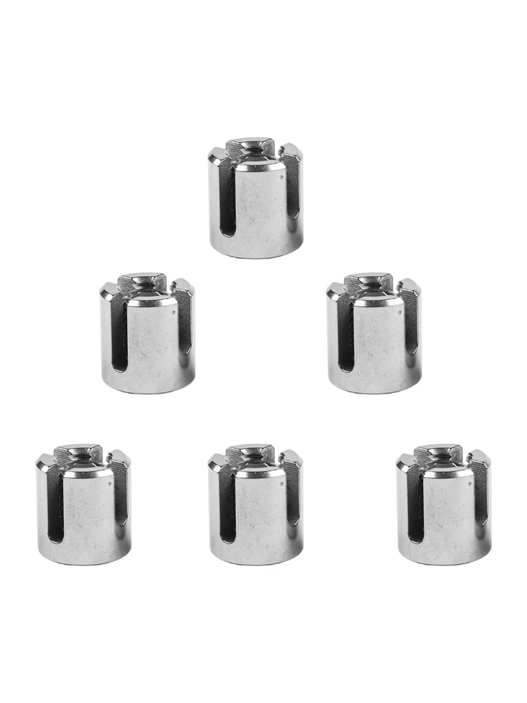 316 Marine Grade Stainless Steel Wire Rope Clips Pack of 8 for Garden For Trellis and Wire Cable Securing with Polished