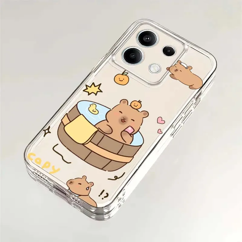 Cartoon Bear Funny For Xiaomi Redmi 10 11 K30 K40 K50 K60 K70 Pro Prime Plus Ultra Zoom 5G TPU Transparent Phone Case