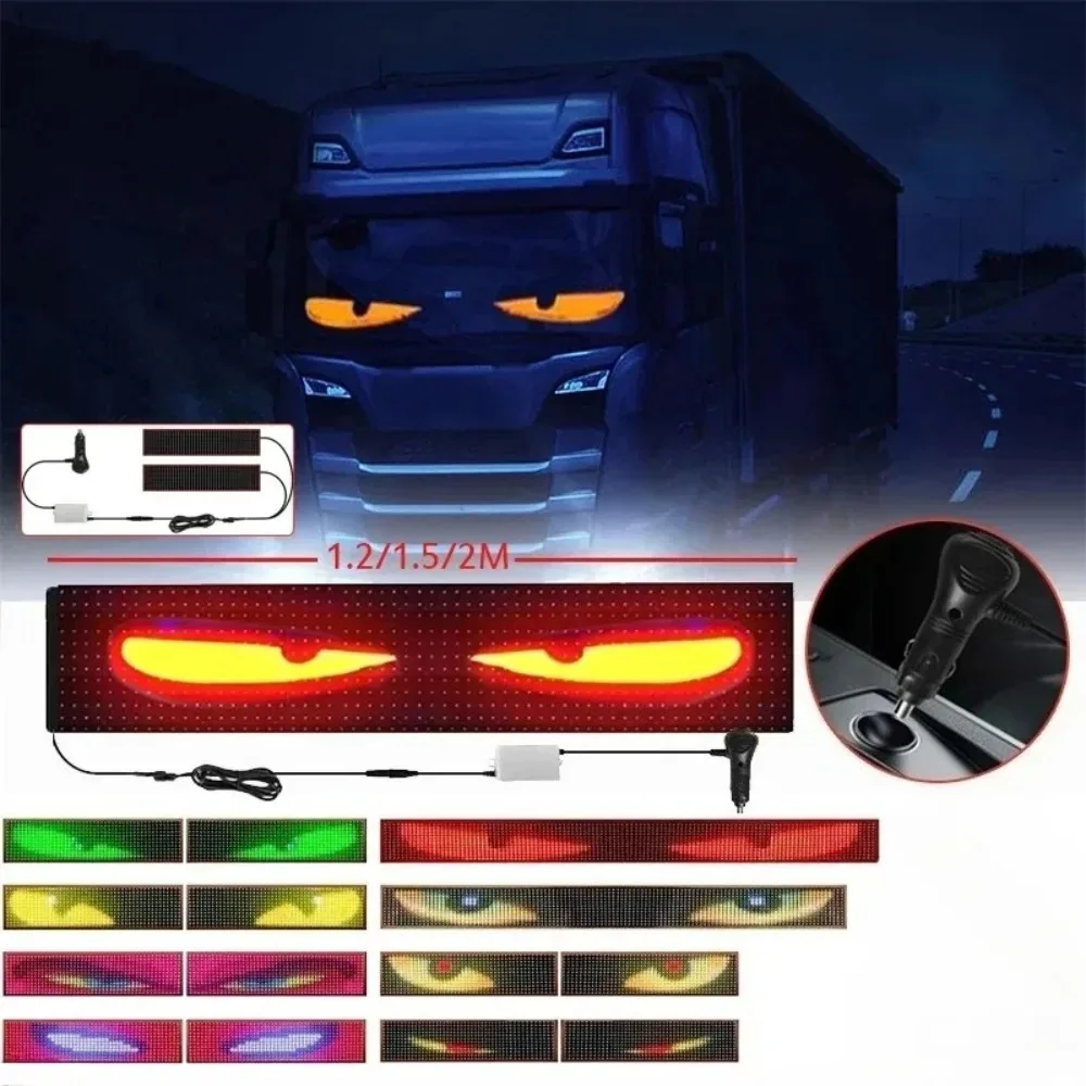 RGB LED Pixel Matrix Panel Scrolling Message Sign Remote Control Animation Display for Vehicle Windshield 2026 New DIY