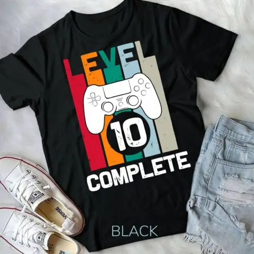 Level 10 Complete 10th Year Anniversary Wedding Gift for Him Unisex T-shirt