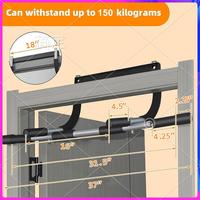 AUU-Wall Mounted Pull Up Bar - Chin Up Bar For Doorway, Multi-Gym Home Fitness Equipment With Enhanced Door Frame Protection