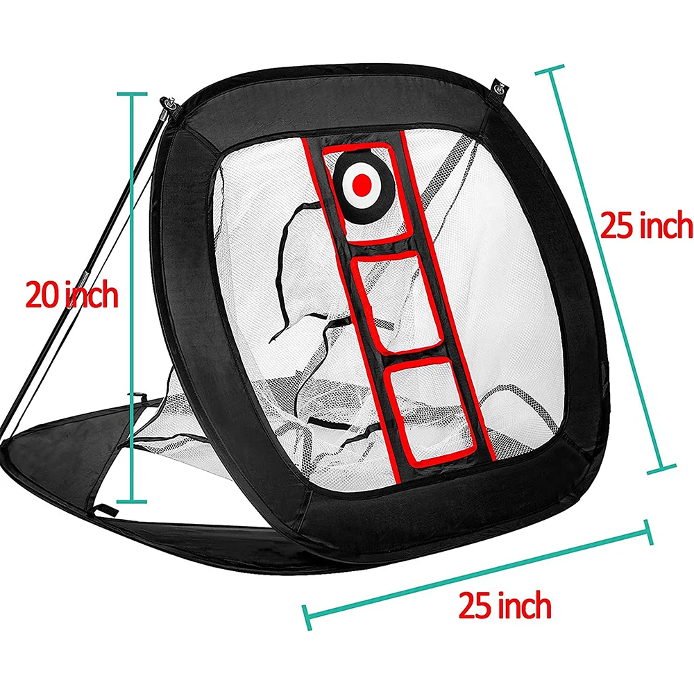 Pop Up Golf Chipping Net Indoor Outdoor Acessórios Dobráveis Golfing Target-para precisão e prática de balanço