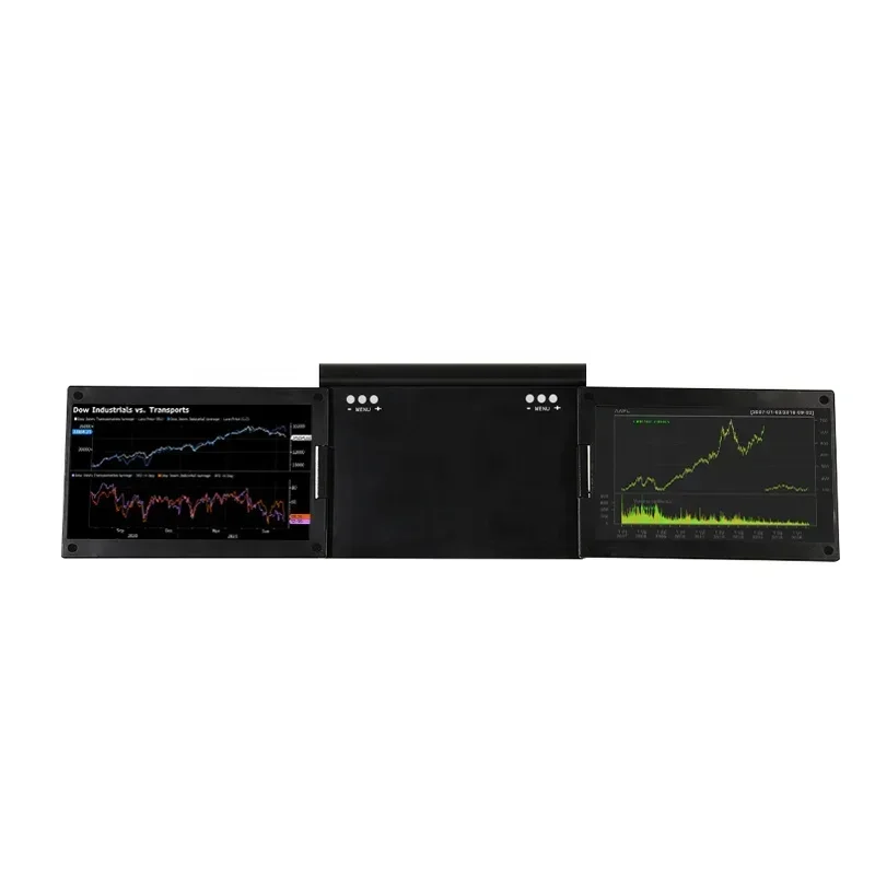 Lightweight Customized Logo OEM ODM Synthetic Resin 13.3 14 Inch Dual Laptop Extender Screen Portable For Win 10 Laptop factory