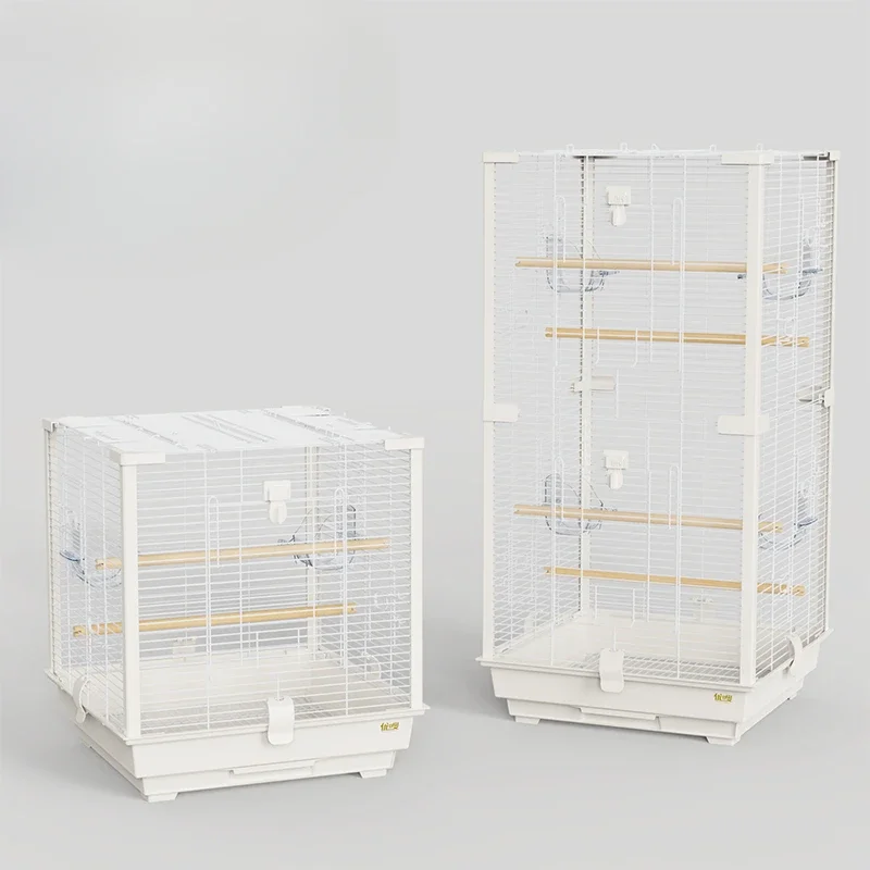 Vogelkooi Accessoires Bird Cage Large Parrot Stand Cage Parrot Birdcage Portable Pet Cage For Cockatoos Finches Cockatiels