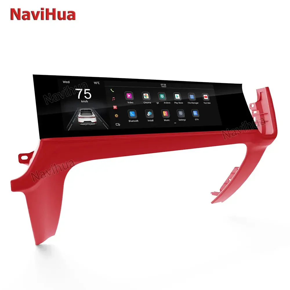 NaviHua 15 "لبورشه كايين 2018 2023 شاشة سماعة الرأس التلقائية Carplay مقعد الركاب الترفيه سيارة مساعد الطيار شاشة أندرويد