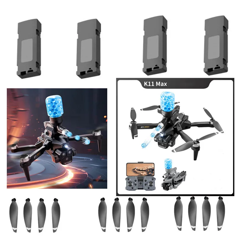 K11 MAX Drone Battery Propeller USB K11 MAX RC Drone Original Accessories K11 MAX Water RC Dron battery Blades k11max drone