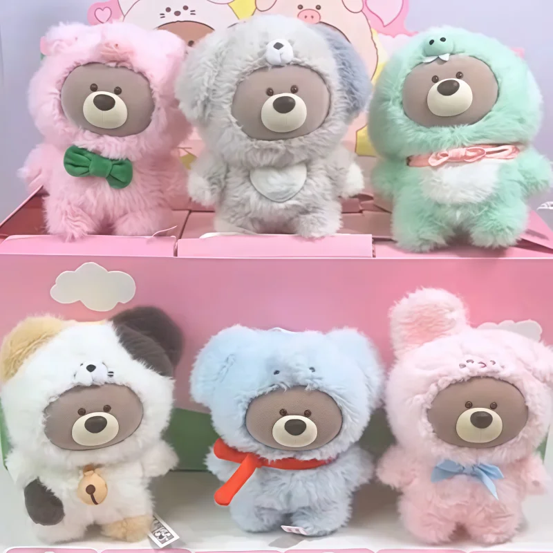 

2025 New Genuine Gift Bear And Friends Animal Cross-Dress Series Blind Box Mini Kawaii Dolls Pendant Trendy Toys Decoration Gift
