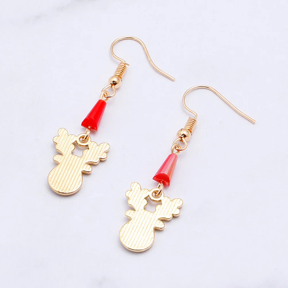 

Christmas Santa Earrings Lightweight Alloy Funny Creative Jewelry for Christmas Eve Beach Funny Earrings