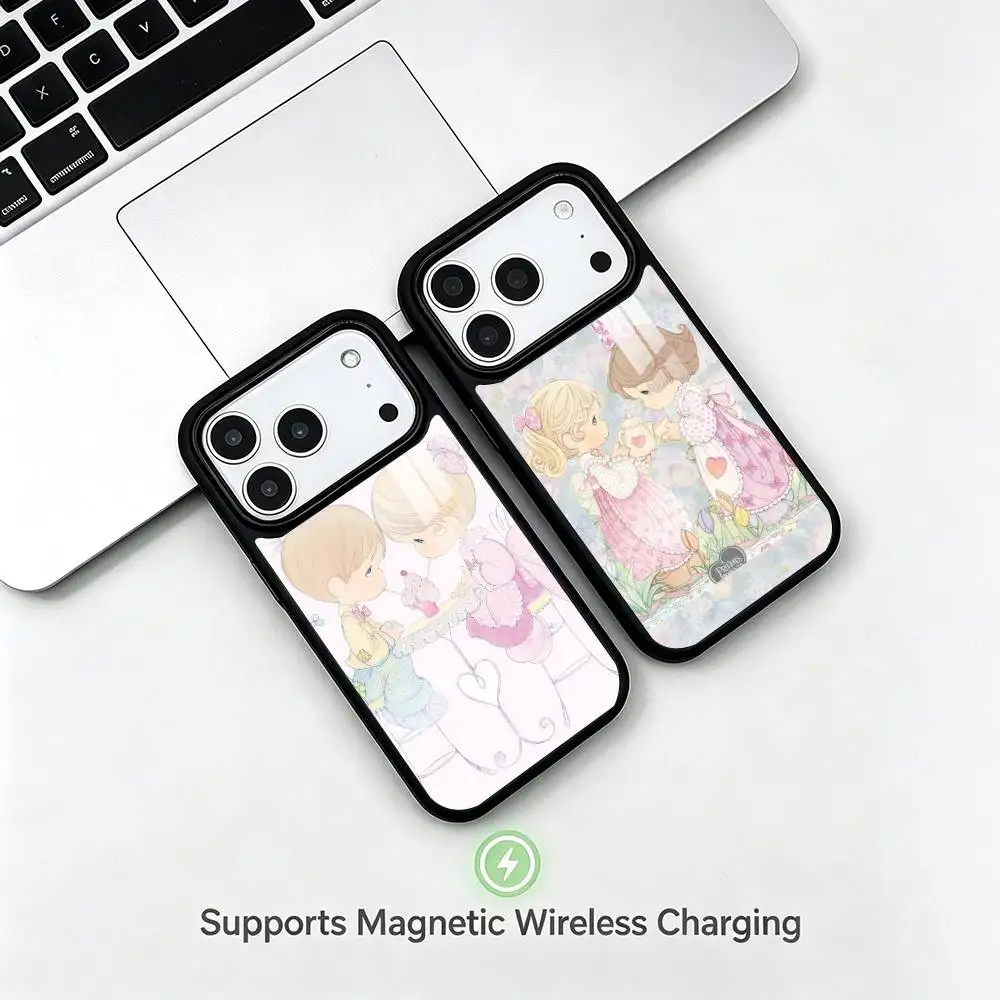 Cute Precious Moments  Phone Case For iPhone17,16,15,14,13,12,11 Plus,Pro Supports Magnetic Wireless Charging