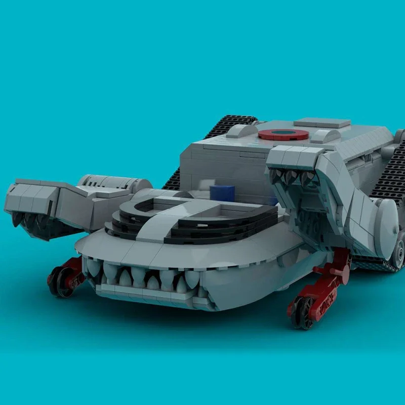 MOC Classic 80s Animation Thunder Battle Tank Building Blocks Combat Vehicle Retro Tracked Display Brick Adult Collector Toy view 2