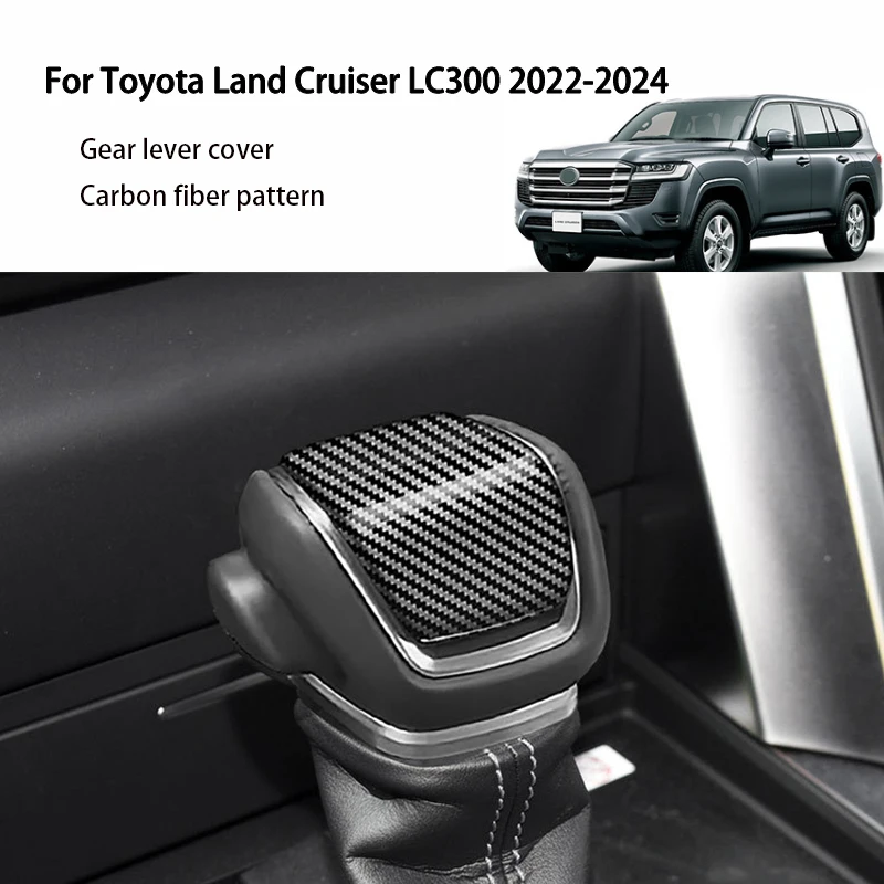 

For Toyota Land Cruiser 300 LC300 2022-2024 Gear Shift Knob Decoration Sticker Shifter Head Cover Interior Accessories