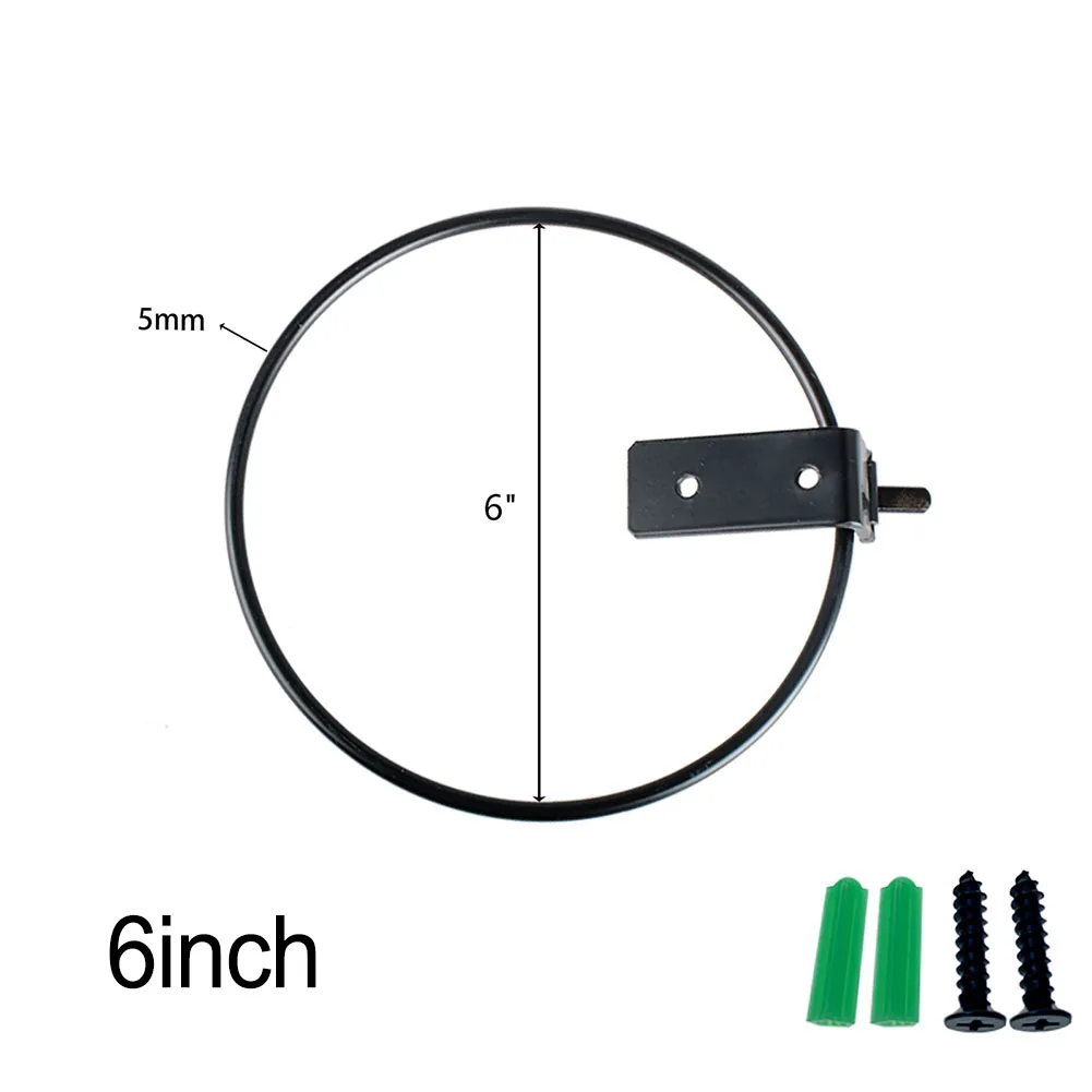 4/5/6/8 Cal stojak uchwyt na doniczkę zestaw pierścieni ścienna roślina doniczkowa półka składany hak kosz na kwiaty wspornik stojak na kulkę