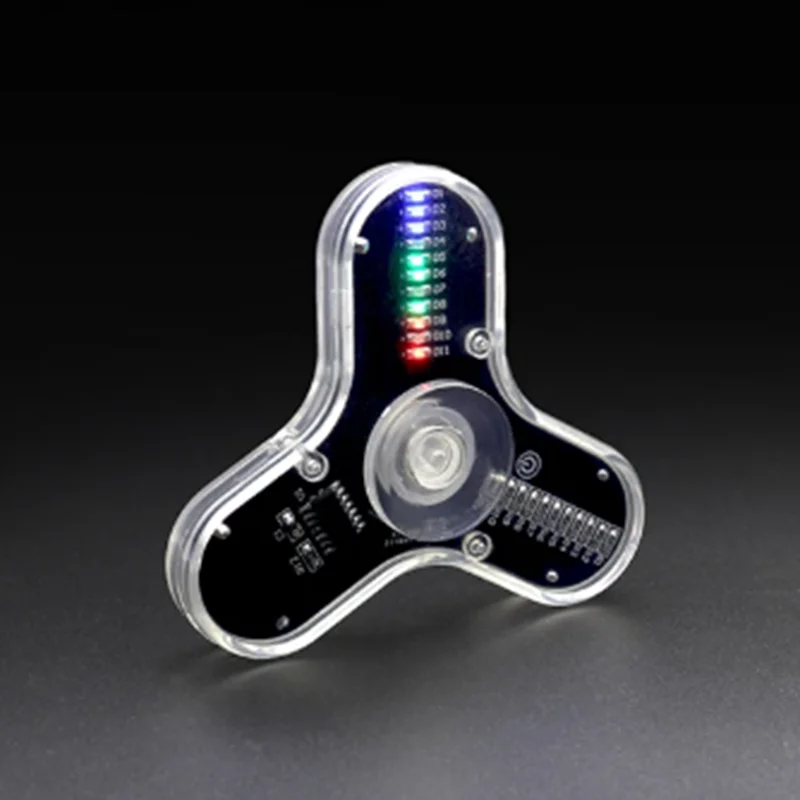 1PCS LED fidget Spinner making kit 3-leaf Light-emitting spinner pattern DIY loose parts Electronic training welding materials