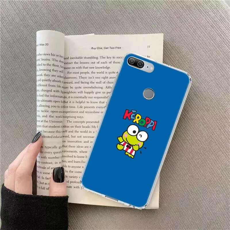 Cartoon K-Keroppi Phone Case For Huawei Y5 Y6 Y7 Y9 P Smart Z 2021 Honor 50 20 Pro 9X 10i 9 Lite 8A 8S 8X 7S 7X 7A Cover Pattern