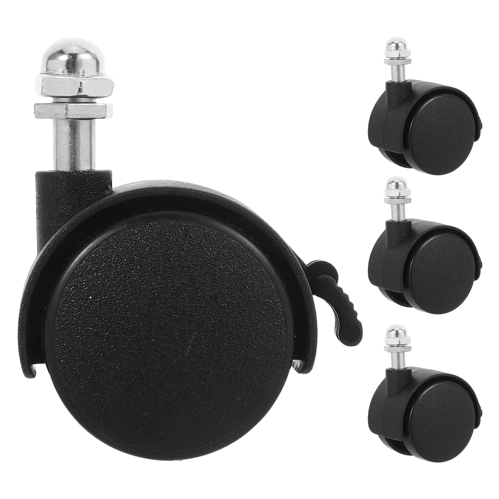 4 Pcs Electric Heater Casters 8MM Thread Swivel Wheels for Furniture Bath Seats Trolleys Oil Filled Radiator Replacement Caster