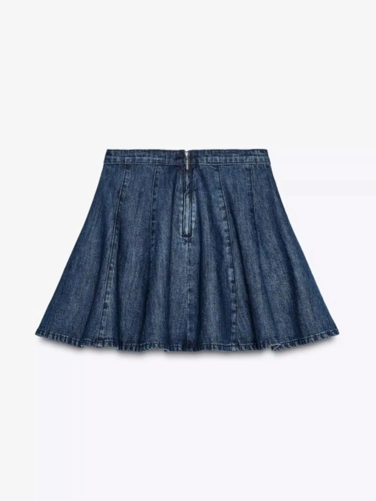 Spring Summer 2025 High Waist Stitching Decorated  Skirt ort Denim Skirt Women's Faion New Arrival Cotton A-Line Skirt
