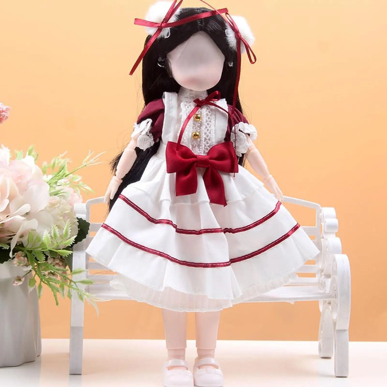 Conjunto de Ropa para Muñecas BJD 1/6, Vestido de Tela para Muñecas de 30 cm, Accesorios para Disfraces y Juegos de Imitación