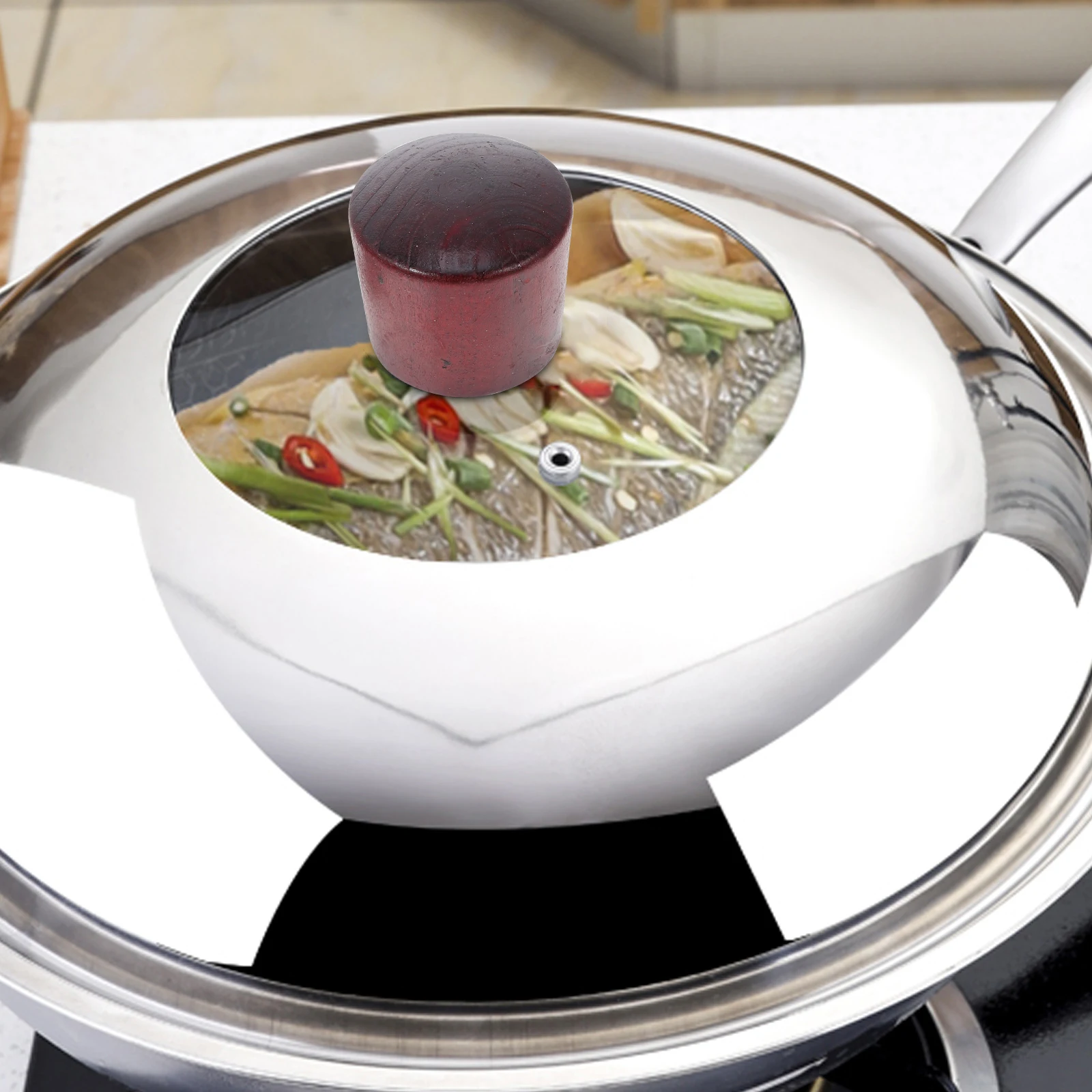 

5 Sets Handle Lid Pot Top Knob Component Replacement Lids Handles Cooking