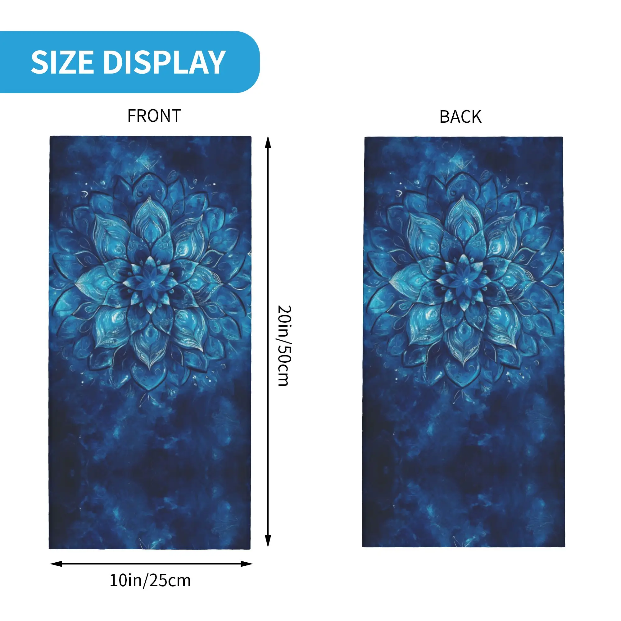 ماندالا باندانا الرقبة الجراب الأشعة فوق البنفسجية حماية الوجه وشاح غطاء الرجال الساحرة الزهور الملونة نمط الأزهار عقال أنبوب بالاكلافا